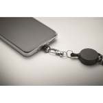 Ausziehbarer Handy- oder Ausweis-Halter farbe schwarz viertes Detailbild