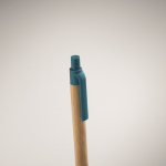 Bambus/Stroh-Kugelschreiber blau farbe blau zweites Detailbild