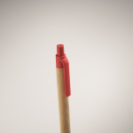 Bambus/Stroh-Kugelschreiber blau farbe rot zweites Detailbild