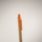 Bambus/Stroh-Kugelschreiber blau farbe orange zweites Detailbild