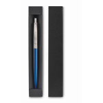 Edelstahl-Kugelschreiber mit Etui blau farbe blau dritte Ansicht