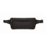 Verstellbare Gürteltasche aus RPET und PU mit einem Hauptfach farbe schwarz dritte Ansicht