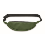 Verstellbare Gürteltasche aus RPET und PU mit einem Hauptfach farbe dunkelgrün zweite Ansicht