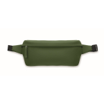 Verstellbare Gürteltasche aus RPET und PU mit einem Hauptfach farbe dunkelgrün dritte Ansicht