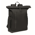 Rolltop-Rucksack Laptop 15'' mit Trolleygurt farbe schwarz