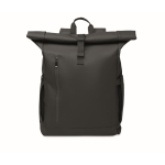 Rolltop-Rucksack Laptop 15'' mit Trolleygurt farbe schwarz vierte Ansicht