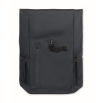 Rolltop-Rucksack Laptop 15'' mit Trolleygurt farbe blau siebte Ansicht