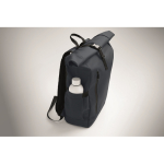 Rolltop-Rucksack Laptop 15'' mit Trolleygurt farbe blau achtes Detailbild
