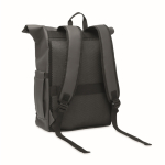 Rolltop-Rucksack Laptop 15'' mit Trolleygurt farbe dunkelgrau zweite Ansicht