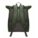 Rolltop-Rucksack Laptop 15'' mit Trolleygurt farbe dunkelgrün fünfte Ansicht
