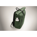 Rolltop-Rucksack Laptop 15'' mit Trolleygurt farbe dunkelgrün achtes Detailbild