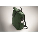 Rolltop-Rucksack Laptop 15'' mit Trolleygurt farbe dunkelgrün Detailbild
