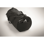Reisetasche Polyester/PU mit Seitenfächern farbe schwarz drittes Detailbild