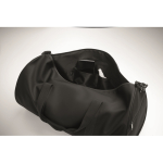 Reisetasche Polyester/PU mit Seitenfächern farbe schwarz sechstes Detailbild
