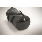 Reisetasche Polyester/PU mit Seitenfächern farbe dunkelgrau drittes Detailbild