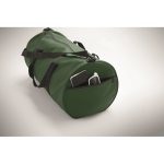 Reisetasche Polyester/PU mit Seitenfächern farbe dunkelgrün drittes Detailbild