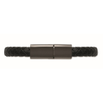 PU-Armband geflochten mit Ladekabel 60W farbe schwarz fünfte Ansicht