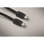 Schwarzes PU-Armband 60W Ladekabel farbe schwarz fünftes Detailbild