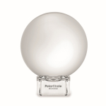 Runder Glaspokal mit Sockel personalisierbar farbe transparent Hauptansicht zweite Ansicht