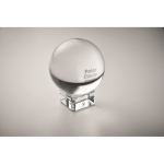 Runder Glaspokal mit Sockel personalisierbar farbe transparent Hauptansicht