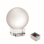 Runder Glaspokal mit Sockel personalisierbar farbe transparent Ansicht mit Druckbereich