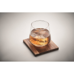 Whiskyglas kurz mit Acacia-Untersetzer farbe transparent viertes Detailbild