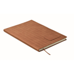 A5-Notizbuch Softcover, Kunstleder farbe braun zweite Ansicht