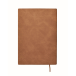 A5-Notizbuch Softcover, Kunstleder farbe braun dritte Ansicht