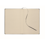 A5-Notizbuch Softcover, Kunstleder farbe schwarz sechste Ansicht