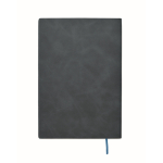 A5-Notizbuch Softcover, Kunstleder farbe blau dritte Ansicht