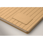 A5-Notizbuch Softcover, Kunstleder farbe beige drittes Detailbild