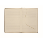 A5-Notizbuch Softcover, Kunstleder farbe beige sechste Ansicht