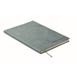 A5-Notizbuch Softcover, Kunstleder farbe mattschwarz zweite Ansicht