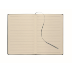 A5-Notizbuch Softcover, Kunstleder farbe mattschwarz sechste Ansicht