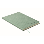 A5-Notizbuch Softcover, Kunstleder farbe mintgrün zweite Ansicht
