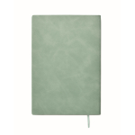 A5-Notizbuch Softcover, Kunstleder farbe mintgrün dritte Ansicht