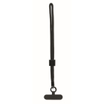 RPET-Armband fürs Handy, 25 cm farbe schwarz zweite Ansicht