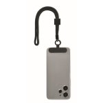 RPET-Armband fürs Handy, 25 cm farbe schwarz siebte Ansicht