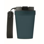 Auslaufsicherer To-Go-Becher RPET-Band 300 ml farbe marineblau vierte Ansicht