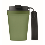 Auslaufsicherer To-Go-Becher RPET-Band 300 ml farbe dunkelgrün fünfte Ansicht
