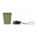 Auslaufsicherer To-Go-Becher RPET-Band 300 ml farbe dunkelgrün sechste Ansicht
