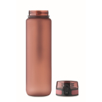 Kunststoffflasche 1L mit Zeitmarken + Klappdeckel farbe bordeaux
