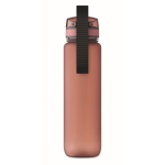 Kunststoffflasche 1L mit Zeitmarken + Klappdeckel farbe bordeaux