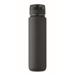 Kunststoffflasche 1L mit Zeitmarken + Klappdeckel farbe schwarz achte Ansicht