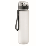 Kunststoffflasche 1L mit Zeitmarken + Klappdeckel farbe weiß-transparent dritte Ansicht