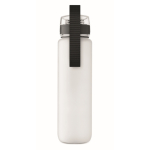 Kunststoffflasche 1L mit Zeitmarken + Klappdeckel farbe weiß-transparent
