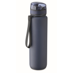 Kunststoffflasche 1L mit Zeitmarken + Klappdeckel farbe marineblau dritte Ansicht