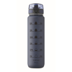 Kunststoffflasche 1L mit Zeitmarken + Klappdeckel farbe marineblau siebte Ansicht
