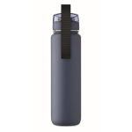 Kunststoffflasche 1L mit Zeitmarken + Klappdeckel farbe marineblau
