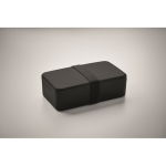 Brotdose Kunststoff mit Elastikband 750 ml farbe schwarz drittes Detailbild